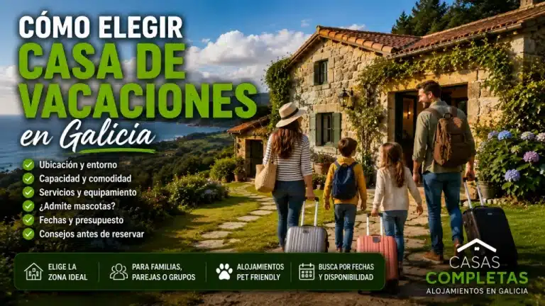 Cómo elegir casa de vacaciones en Galicia