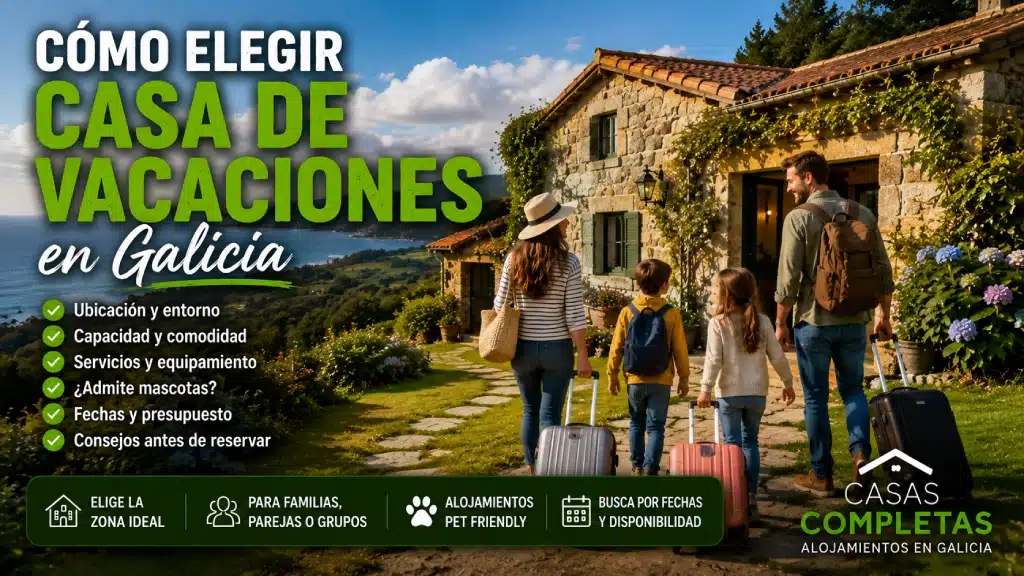 Cómo elegir casa de vacaciones en Galicia